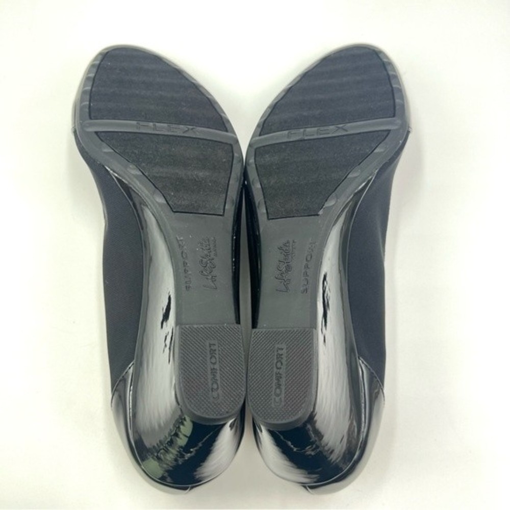 LifeStride Women's Juliana Stretch Black Wedge Pumps Heels Shoes Size 8 - Picture 7 of 13